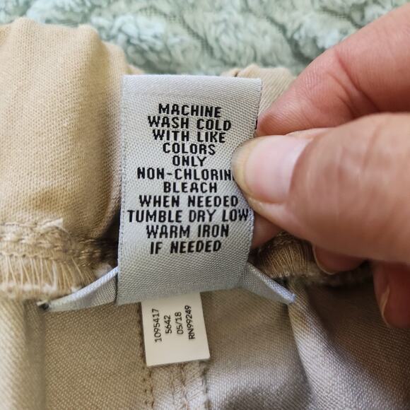 CATHERINES SUPREMA Pants Pull-on Size OX 14/ 16 Stretch Khaki Beige - Picture 7 of 12